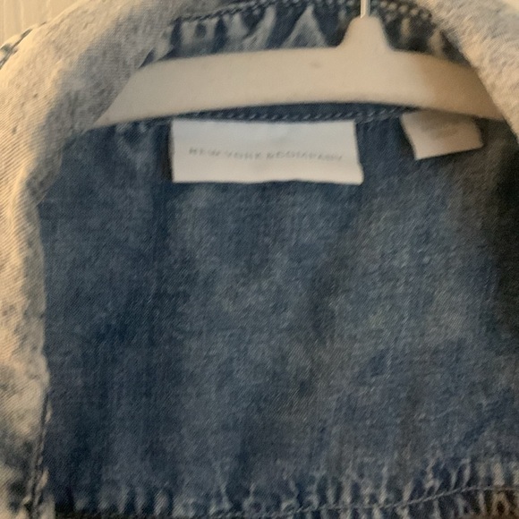 90s Style Acid Wash Denim Shirt - Picture 2 of 4